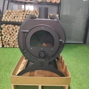 Estufa de <span class=keywords><strong>Leña</strong></span> Robusta de Hierro Fundido con Base para Almacenamiento de <span class=keywords><strong>Leña</strong></span> para Cabaña - Product Image 5