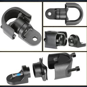 Flagpole <b>Light</b> Bracket 1.5 To 2 Inch Aluminum <b>Clamp</b> Mount For UTV ATV Offroad Use - Product Image 2