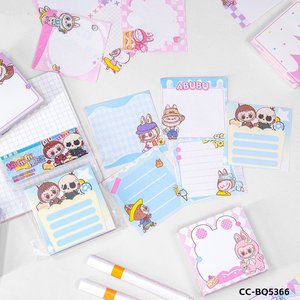 Hot Bán Xách Tay Rách & Kéo 200Pcs Dày Ghi Chú Dính Bán Buôn Dễ Thương Phim Hoạt Hình Dính Giấy <span class=keywords><strong>Memo</strong></span> <span class=keywords><strong>Pad</strong></span> Cho Sinh Viên - Product Image 2