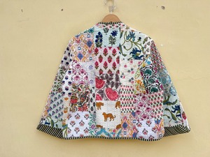 เสื้อโค้ทผ้าฝ้ายลำลองระบายอากาศลายปะติดสไตล์วินเทจสำหรับผู้หญิงรุ่นใหม่ ยุน 2025 - Product Image 4