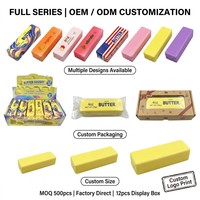 12set Hachimi Kawaii TPR Rebound Squeeze Toy Bentuk Makanan Stik Mentega Asin Perlengkapan Pesta Natal Mewah Buatan Tangan Penghilang Stres