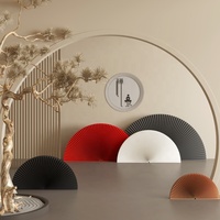 Idées de décoration d'intérieur pliantes innovantes mettant en vedette des ventilateurs de séparation en papier sur pied d'art mural et des séparateurs de pièce pour un espace de vie époustouflant
