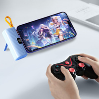 Grosir Power Bank Mini 2-in-1 5000mAh, pengisi daya Cepat Tipe C pemegang 4 warna ponsel Android ukuran saku IP