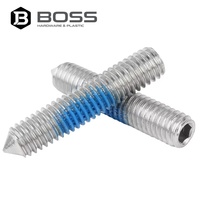 Vis sans tête coniques hexagonales anti-desserrage en acier inoxydable 304 zingué bleu, norme GB, M2.5 M3 M4 M5 M6 M8