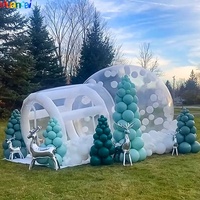 Tente à bulles géante transparente en PVC gonflable dôme transparent fête de mariage publicité gonflable maison d'amusement excellente extérieur