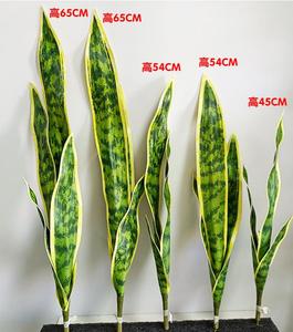 Plante artificielle en plastique, serpent, <span class=keywords><strong>tige</strong></span> unique, décoration de bureau, salon, plante verte, écologique - Product Image 4