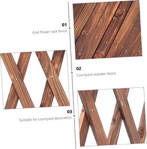 Buen Proveedor, Mejor Calidad, Valla Telescópica de Madera para Jardín, con Base Plana y Patas de Madera, Resistente a la Putrefacción, Duradera y Ecológica - Product Image 3