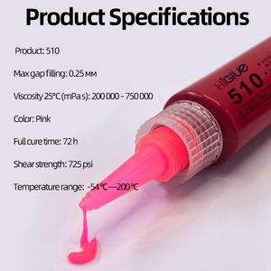 Sellador Anaeróbico 510, Pasta Rosa, Sellador Acrílico para Juntas de Maquinaria - Product Image 3