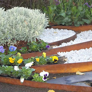Bordure de jardin en acier Corten, bordure paysagère en acier patinable pour parc extérieur - Product Image 3