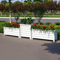 Jardinières en alliage d'aluminium modernes, légères, durables et anti-corrosion pour plantes, jardins, terrasses et plantations commerciales