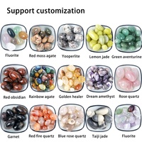 Vente en gros 100/200/500g sac de pierres de guérison en cristal naturel pierre de palmier dégringolée cristal artisanat pierre de gravier pour la décoration