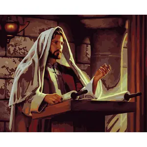 Customized High-quality Christmas Jesus Missionary Wall Mounted Canvas Decorative Art Painting Mural