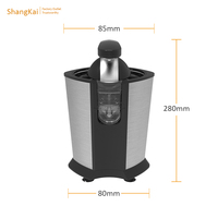Hete Aanbieding RVS Fruitpers Elektrische Automatische Citruspers 85W Aansluitbaar op Stroomvoorziening Slow Juicer voor Huishoudelijk Gebruik