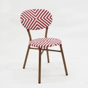 Silla de mimbre de aluminio para exteriores, muebles de Patio, balcón, jardín, Hotel, Bistro, café, juego de mesa, precio de fábrica - Product Image 1