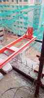 Hochleistungs-450- bis 500-kg-Monkey-Lift mit Bremsmotor, Planetengetriebe und Fernbedienung für Materialhebeprozesse