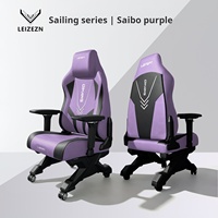 Chaise de jeu ergonomique pour e-sport avec accoudoirs réglables, dossier haut inclinable et soutien lombaire pour de longues heures de jeu sur PC