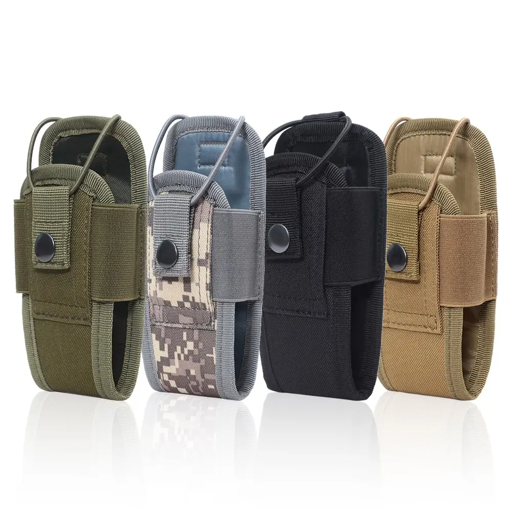 Multipurpose Molle Radio Pouch Intercom Holder Bag Duty Belt Storage Bag for Walkie Talkie Tactical Knife Flashlight