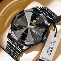 Jam Tangan Pria Binbond B4233 4233 Fashion Tali Baja Mesin Quartz Tahan Air Bercahaya Kalender Relogio Masculino