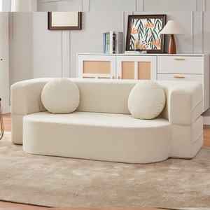 Sofá Cama Retro Personalizado, Comprimido al Vacío, Sofá Plegable de Espuma Tapizado de Doble/Triple Asiento, Doble Propósito - Product Image 6