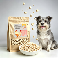 FurZo Promotion Spéciale Friandises pour Chiens et Snacks pour Chats en Pellets de Poulet Lyophilisés Riches en Protéines Sans Céréales pour la Santé de la Peau et du Pelage et le Nettoyage des Dents