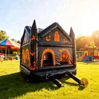 Château gonflable commercial 2026, château gonflable citrouille d'Halloween, château gonflable d'Halloween pour décoration de fête