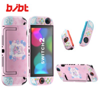 Coque de protection rose Lolita Cat en gros pour Nintendo Switch 2, cadre rigide en PC avec coque de remplacement en silicone pour Joy-Con