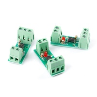 Tarjeta de Aislamiento por Optoacoplador EL817 PC817 con Soporte para Riel DIN, Entrada 3-5V 12V 24V, Módulo de Aislamiento por Optoacoplador de 1 Canal