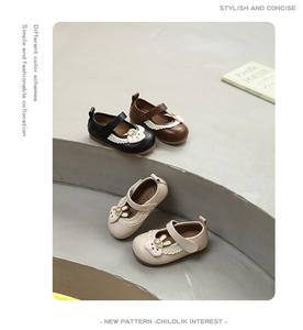 أحذية كاحل أنيقة للفتيات بتصميم كرتوني لطيف مع فيونكة، أحذية أطفال جديدة للمشي لربيع وخريف <span class=keywords><strong>2026</strong></span> مصنوعة من البولي يوريثين - Product Image 4