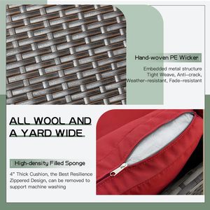 Fabriek Goedkope <span class=keywords><strong>Outdoor</strong></span> Stoel En Tafel Meubels Rotan Tuin Patio Set Tuinsets - Product Image 4
