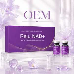 Ampolla de Esencia Facial NAD+ de Marca Personalizada, Suero Hidratante y Suavizante Diario, Fabricante de Productos para el Cuidado de la Piel con Etiqueta Privada OEM ODM - Product Image 5