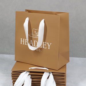 Bán Buôn Quà Tặng Sang Trọng Thủ Công Bao Bì Biểu Tượng Tùy Chỉnh In Túi Giấy Ribbon Xử Lý Đối Với Trang Sức Mua Sắm Sử Dụng - Product Image 3