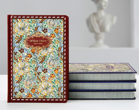 Cuaderno de tapa dura retro de lujo-Protección trasera y ocular bronceada, regalo perfecto para oficina/estudiantes, papel grueso 100GSM, 128 páginas