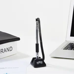 قلم طاولة مكتب كتابة أقلام حبر جاف ترويجية مع حامل للاستخدام على البنك الأعلى مبيعاً