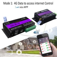 Interrupteur intelligent à distance 4G GSM, contrôleur de relais SMS 4 canaux SM4, capteur de température et d'humidité pour la domotique