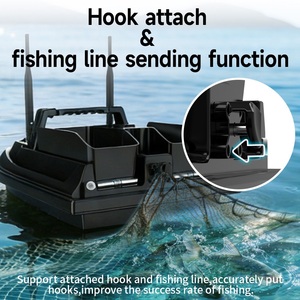 เรือตกปลา V600GPS พร้อมระบบ GPS โซนาร์ ฟิวเวอร์บูท แบบสองช่องเก็บเหยื่อ 200 จุด 500 เมตร 3 กิโลกรัม ระบบกลับอัตโนมัติ พร้อมรีโมทควบคุม รองรับระบบโซนาร์ - Product Image 4