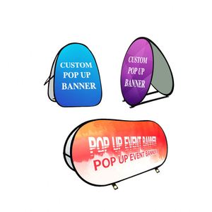 Bannière publicitaire pop-up double face imprimée, pliable, de haute qualité, pour événements en extérieur, modèle QM - Product Image 1