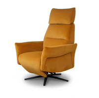 Fauteuil inclinable électrique pivotant en tissu velours, canapé simple avec appui-tête pour salon, chambre à coucher, meubles de maison