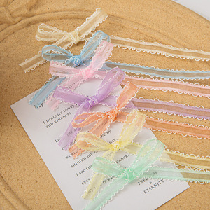 Cinta de Organza de 1 cm con Doble Borde Blanco, Rollo Grande, para Manualidades, Lazos, Accesorios para el Cabello, Ropa de Muñecas, Calcetines para Niños, Decoración - Product Image 5