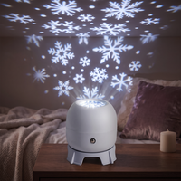 Projecteur de flocons de neige LED, lampe de projection rotative d'étoiles pour chambre à coucher, décoration de Noël