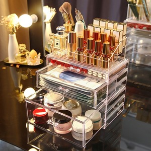 Desktop Multi Functional Drawer Cosmetic <b>Storage</b> Box 3 Layers Acrylic Transparent Makeup Organizer Lipstick Holder Large - Product Image 4