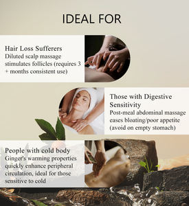 Perawatan kulit kepala jahe organik-meningkatkan sirkulasi darah untuk pertumbuhan kembali rambut lebih cepat - Product Image 3