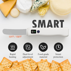 Couteau à beurre chauffant avec lame en acier inoxydable, affichage numérique, outil portable pour faire fondre le fromage, pour usage domestique - Product Image 4