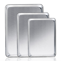 Plaque de cuisson en aluminium calibre 20 pour ustensiles de cuisson Perle fermée Grande plaque de cuisson pour biscuits et pâtisseries Plateau de présentation pour pâtisseries en aluminium