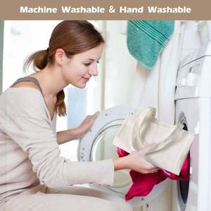 Bolsos de Mano Estilo Coreano, Bolsos de Mensajero Personalizados de Lona de Algodón Orgánico, Bolsos de Compras para Estudiantes y Mujeres, de Lujo - Product Image 6