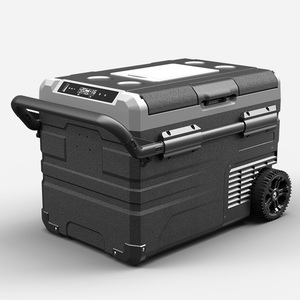 Nevera Portátil TWW55 de 55L con Ruedas y Asa, Caja Refrigeradora con Batería Extraíble, Conector de Carga Solar, DC 12/24V 240V - Product Image 1