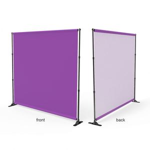 8X10 and 8X8 Ft Heavy Duty Adjustable Backdrop Banner Stand Professional Step <b>Repeat</b> Photography Background Custom Color - Product Image 3
