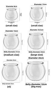 Acquaterario da Tavolo Compatto in Plastica Trasparente Premium per <span class=keywords><strong>Tartarughe</strong></span>, Pesci Rossi e Piante Idroponiche in Soggiorno - Product Image 5