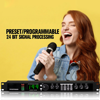 Procesador de Audio Digital DSP Profesional con Múltiples Efectos, Reverberación y Ecualizador para Micrófono Vocal, KTV y Escenario