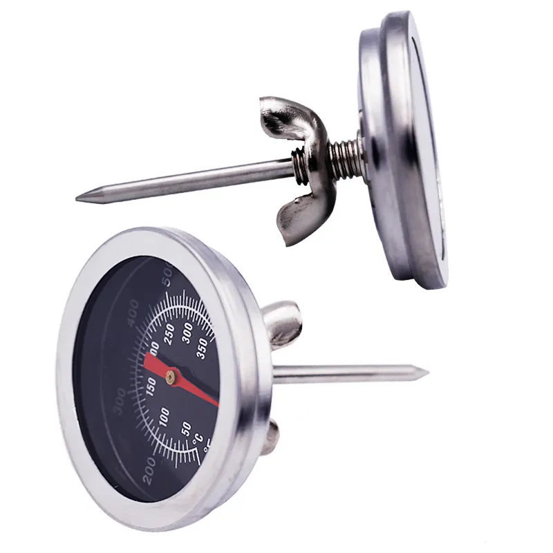 Stainless Steel Oven Cooking Thermometer BBQ Milk Meat Food temperature Gauge meter tester with Celsius Fahrenheit