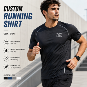 Camiseta Deportiva Personalizada para Hombre, de Secado Rápido, Absorbe la Humedad, Ropa Atlética, Fabricante OEM ODM - Product Image 1